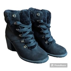 Women's size 7.5, A New Day Black Faux Fur Boots